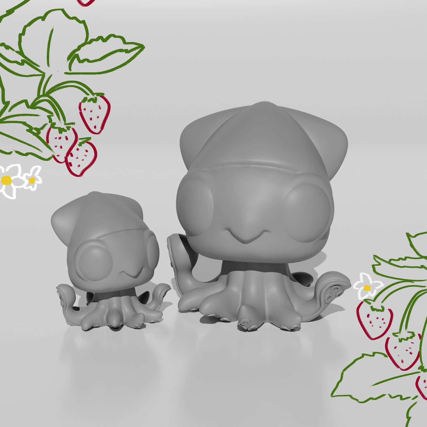 Strawberry the Squid