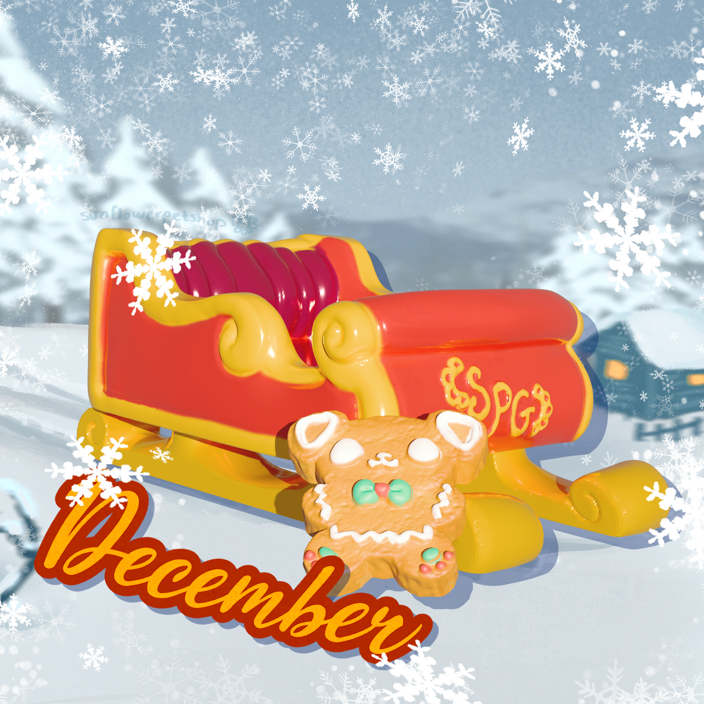 Snowdrop the Sleigh Reindeer