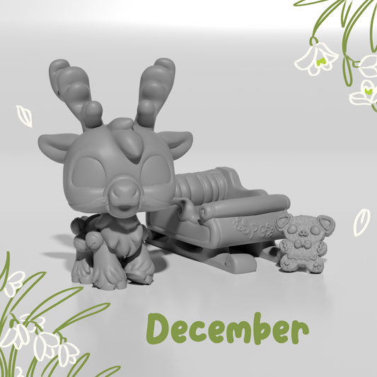 Snowdrop the Sleigh Reindeer