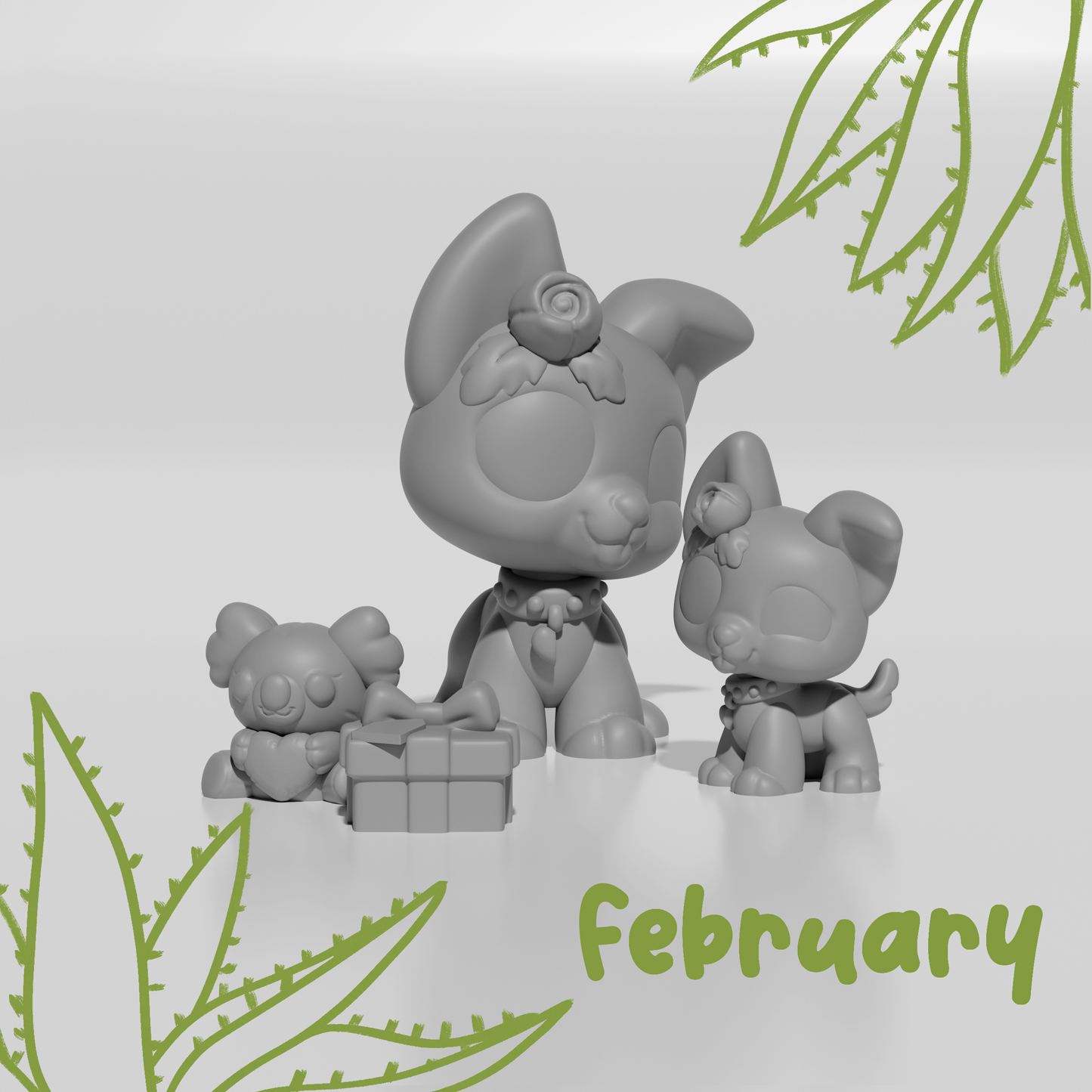 Agave and Aloe the Australian Cattle Dogs