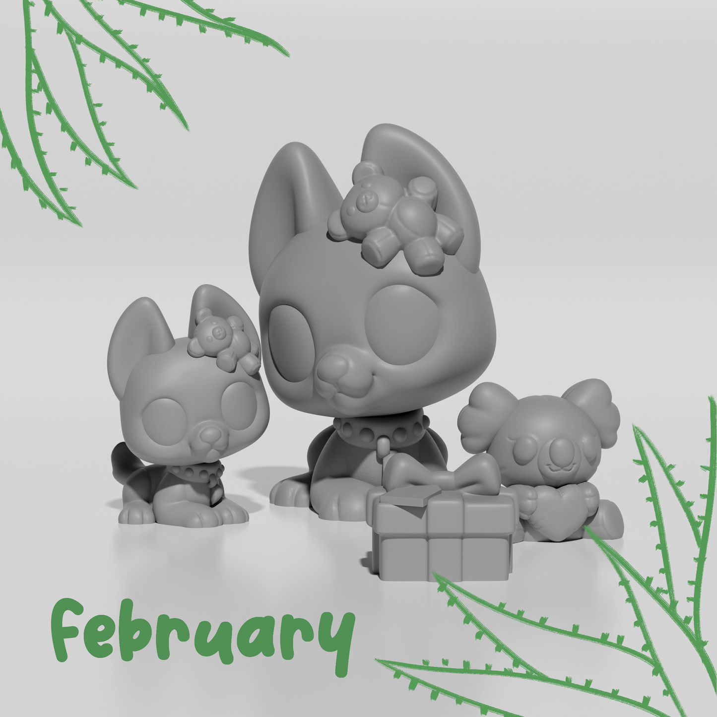 Agave and Aloe the Australian Cattle Dogs