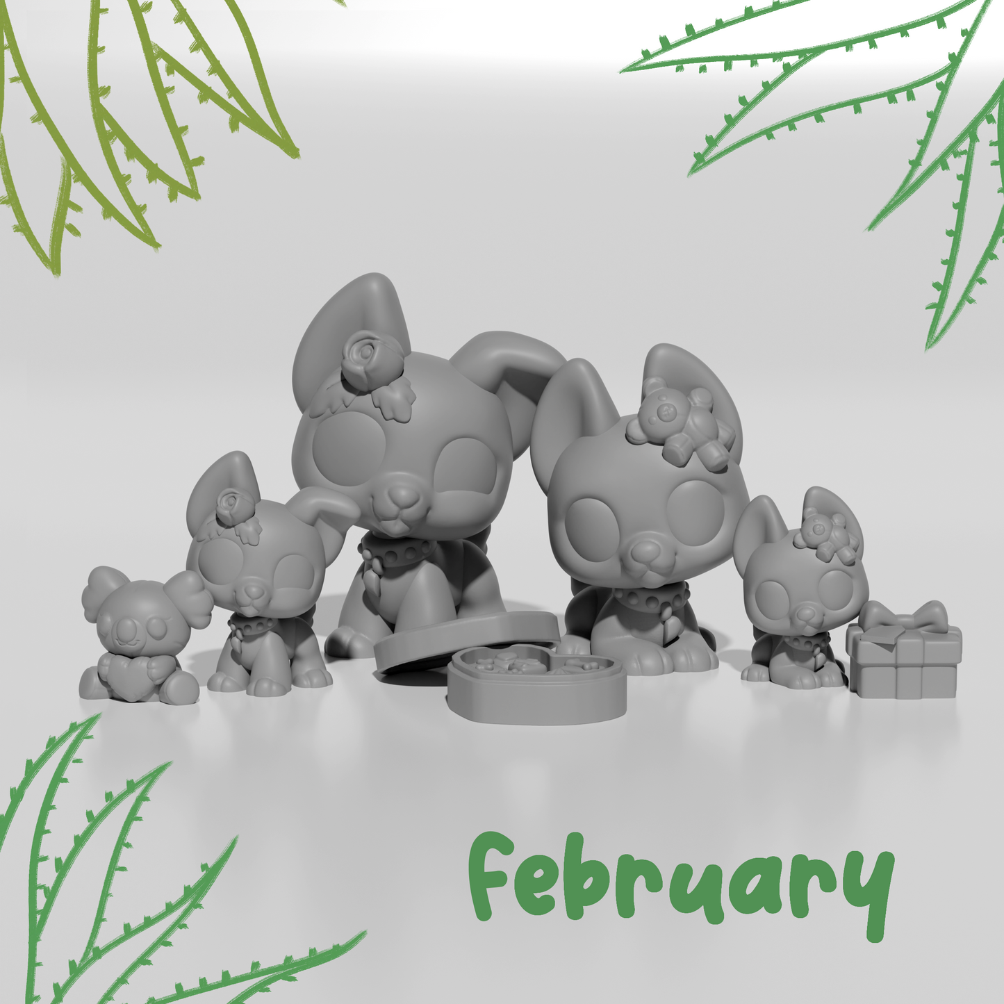 Agave and Aloe the Australian Cattle Dogs